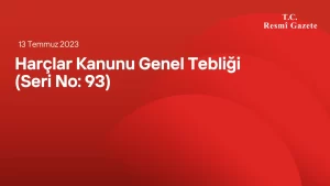 Harçlar Kanunu Genel Tebliği (Seri No: 93)