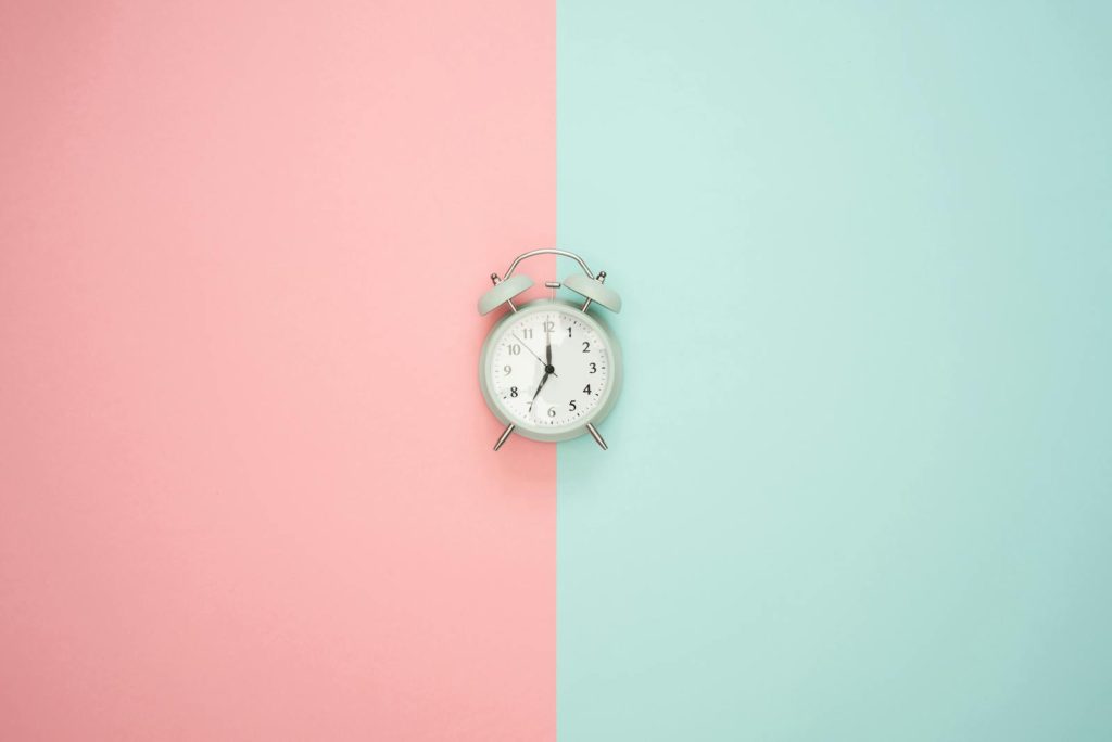 Gray Double-bell Clock