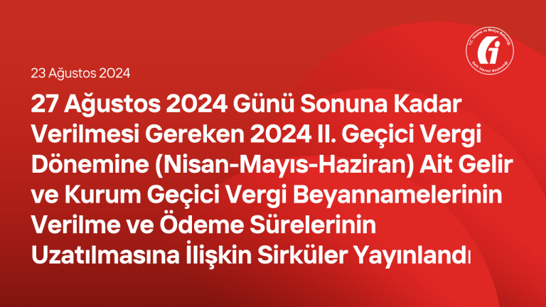 VUK-172/2024-10 sayılı Sirküler