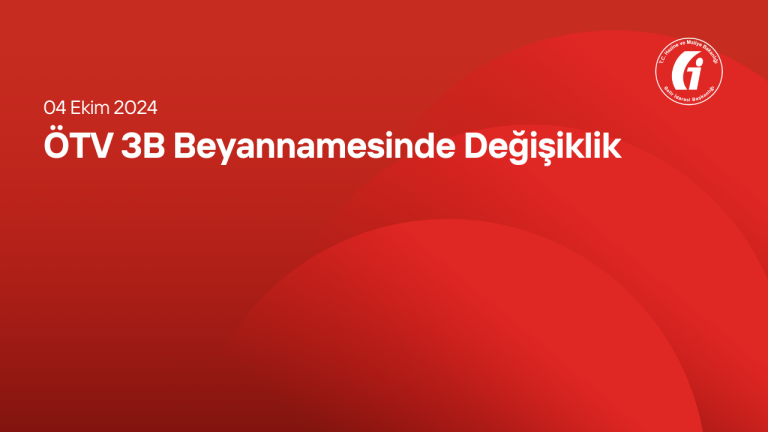 ÖTV 3B Beyannamesinde Değişiklik