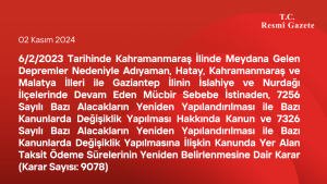 cumhurbaşkanı karar sayısı 9078