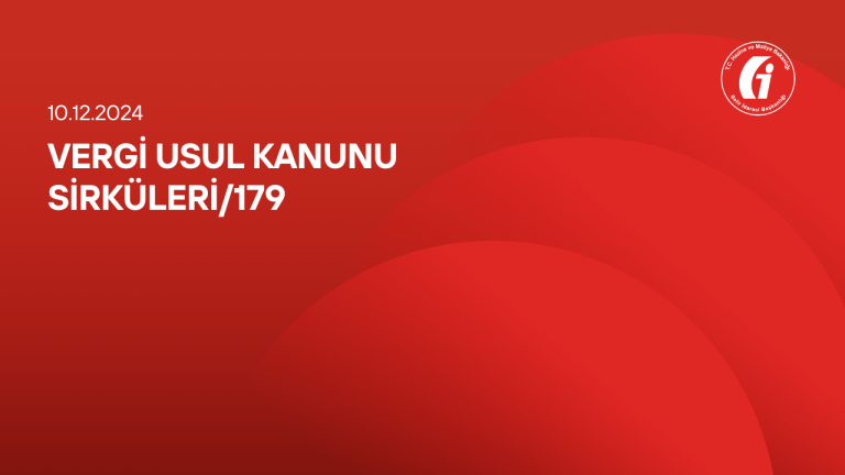 VERGİ USUL KANUNU SİRKÜLERİ/179