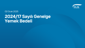 2024/17 Sayılı Genelge - Yemek Bedeli