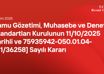 Kamu Gözetimi, Muhasebe ve Denetim Standartları Kurulunun 11/10/2025 Tarihli ve 75935942-050.01.04-[01/36258] Sayılı Kararı