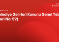 Belediye Gelirleri Kanunu Genel Tebliği (Seri No: 59)