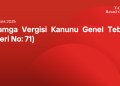 Damga Vergisi Kanunu Genel Tebliği (Seri No: 71)