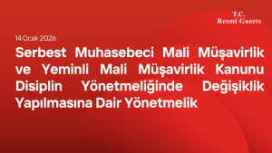 Serbest Muhasebeci Mali Müşavirlik ve Yeminli Mali Müşavirlik Kanunu Disiplin Yönetmeliğinde Değişiklik Yapılmasına Dair Yönetmelik