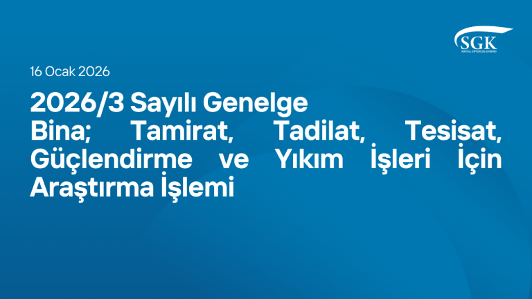 2026-3 sayılı sgk genelgesi