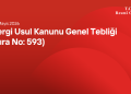 Vergi Usul Kanunu Genel Tebliği (Sıra No: 593)