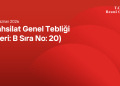 Tahsilat Genel Tebliği (Seri: B Sıra No: 20)
