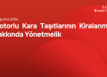 Motorlu Kara Taşıtlarının Kiralanması Hakkında Yönetmelik