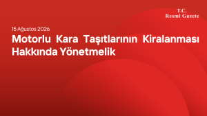 Motorlu Kara Taşıtlarının Kiralanması Hakkında Yönetmelik