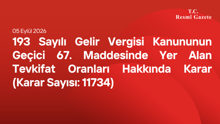 ck_karar sayısı 11734